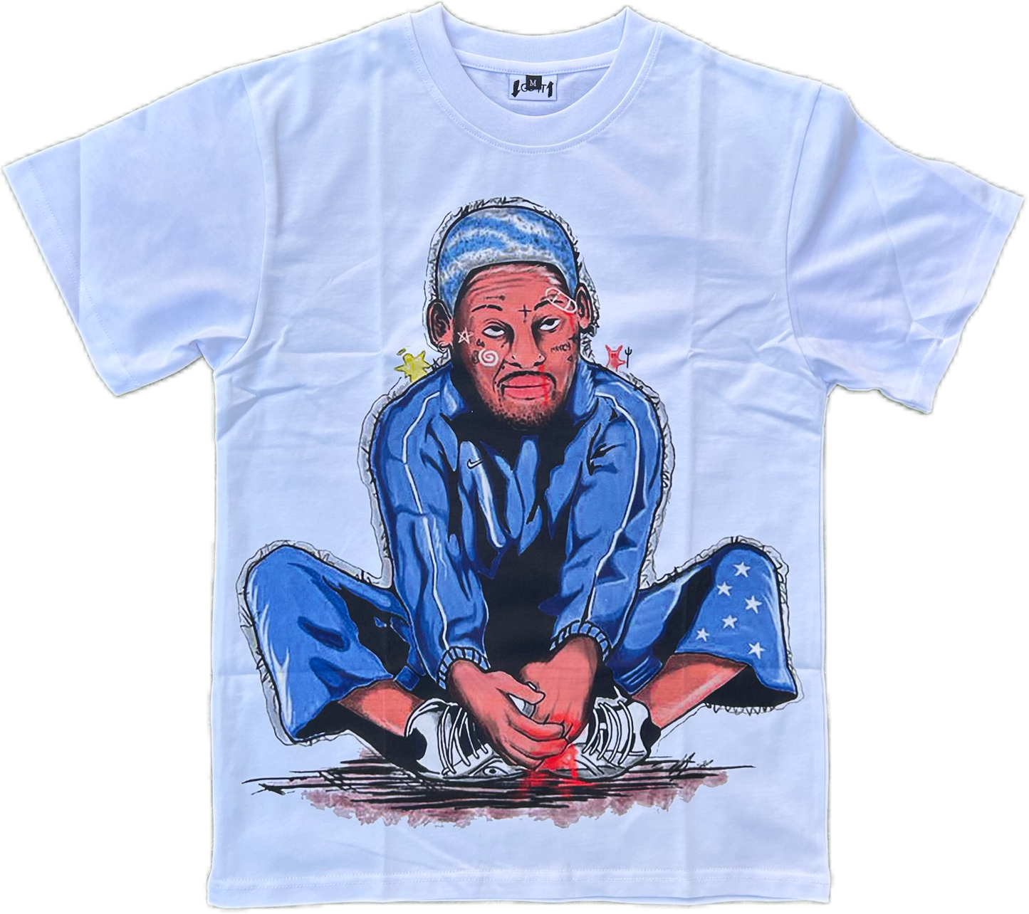 Dennis Rodman Tee "Baby Blue"