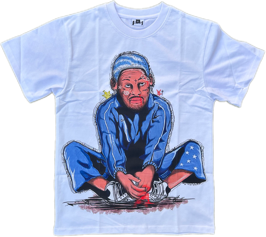 Dennis Rodman Tee "Baby Blue"